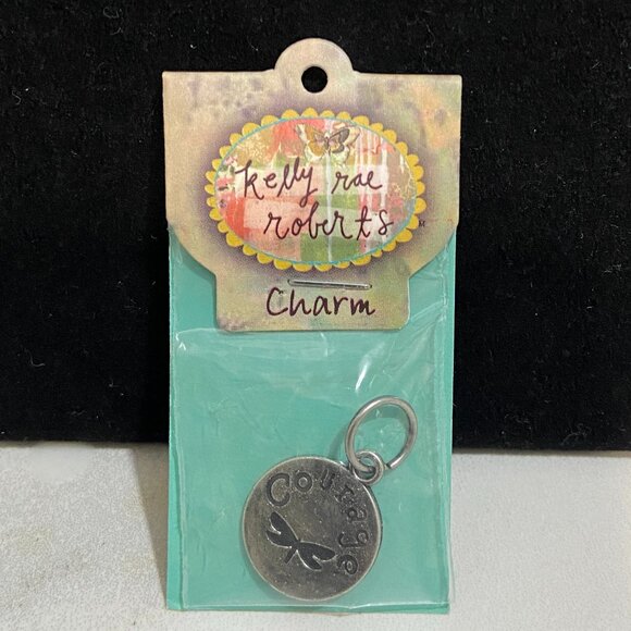 Kelly Rae Roberts silver-tone charm "courage" - Picture 5 of 5
